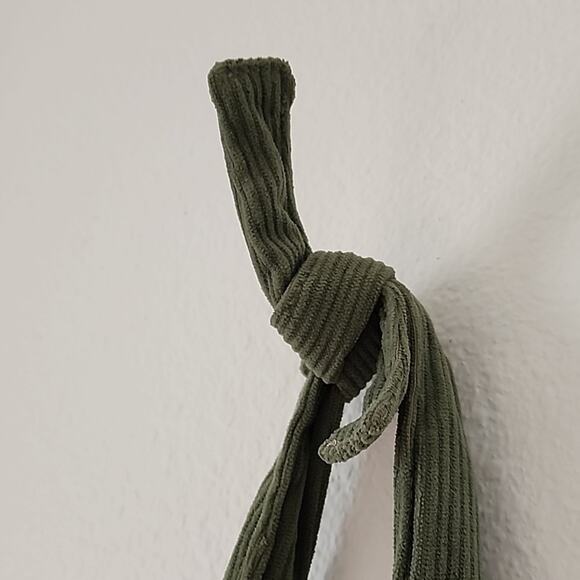 PIQUE LIFE Furoshiki Forest Tote Bag Corduroy Tie Handle Matcha Green - Picture 3 of 5